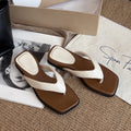 Damen Modische Zehentrenner-Sandalen mit trendigem Design und rutschfester Sohle