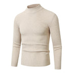 Herren Rollkragenpullover mit geripptem Design R&B
