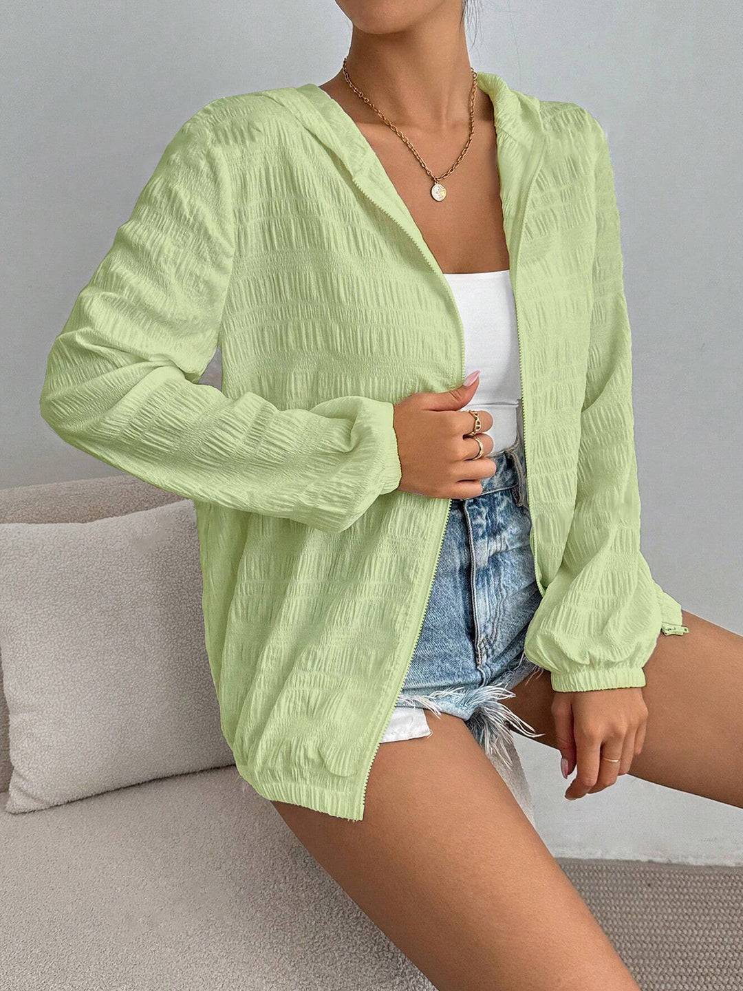 Damen lässige Kapuzenjacke R&B