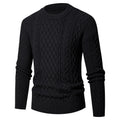 Herren Grobstrickpullover mit modischem Zopfmuster R&B