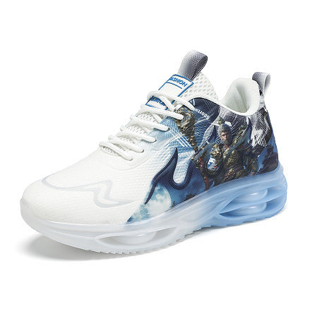 Damen Sportliche Sneaker mit futuristischem Grafikdesign R&B