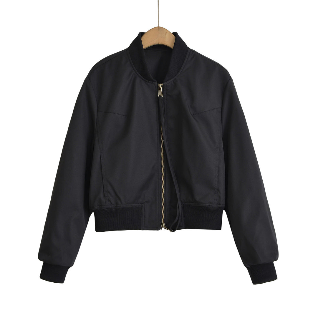 Damen modische Kurzjacke mit elastischem Bündchen R&B