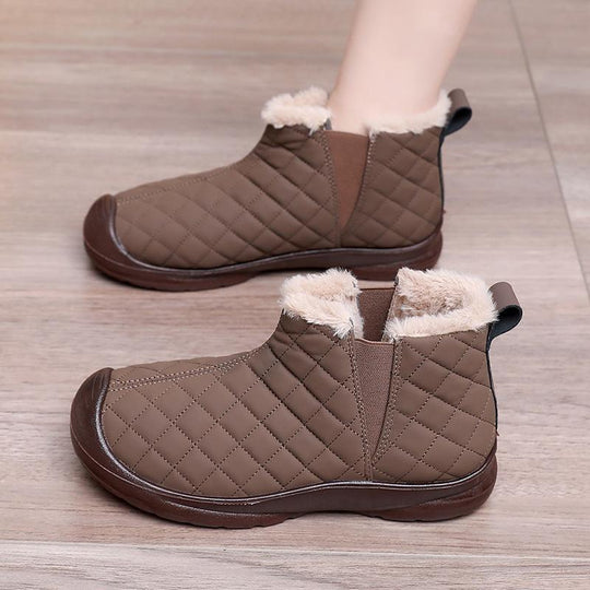 Damen Warmgefütterte Stiefeletten mit elastischem Einstieg und rutschfester Sohle R&B