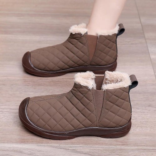 Damen Warmgefütterte Stiefeletten mit elastischem Einstieg und rutschfester Sohle R&B