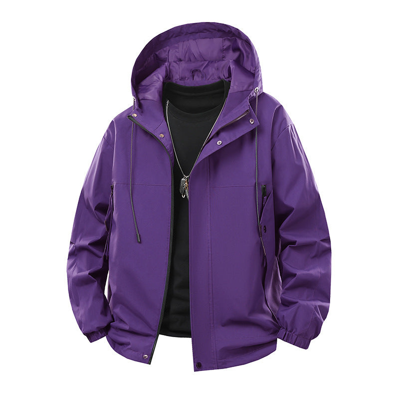 Herren technische Outdoor-Jacke mit atmungsaktiver Membran und multifunktionalen Taschen R&B