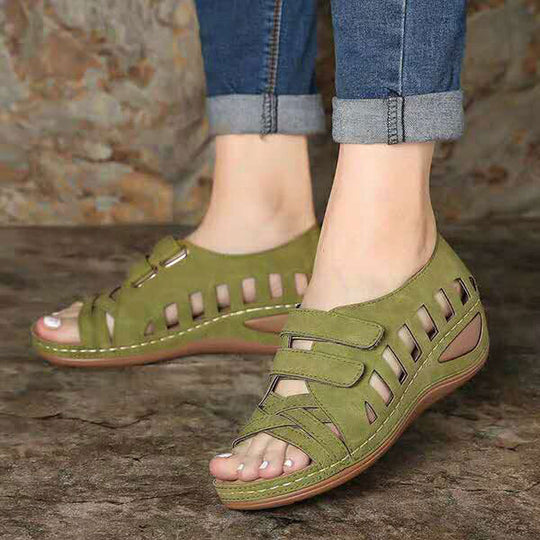 Damen Komfortsandalen mit atmungsaktivem Netzdesign und verstellbaren Riemen R&B