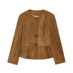 Damen elegante Velourjacke R&B