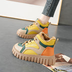 Damen Sportliche High-Top Sneakers mit gefüttertem Innenbereich und rutschfester Sohle