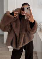 R&B | Eichen-Faux-Fur-Jacke