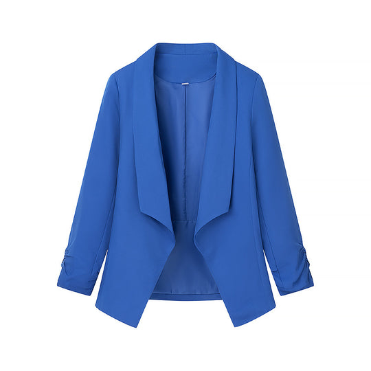 Damen elegante Blazerjacke mit lässigem Schnitt und modischem Revers R&B