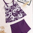 Damen Tankini mit floralem Design und komfortablen Shorts