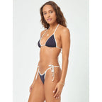 Damen Triangel-Bikini mit verstellbaren Trägern und charmantem Knoten R&B