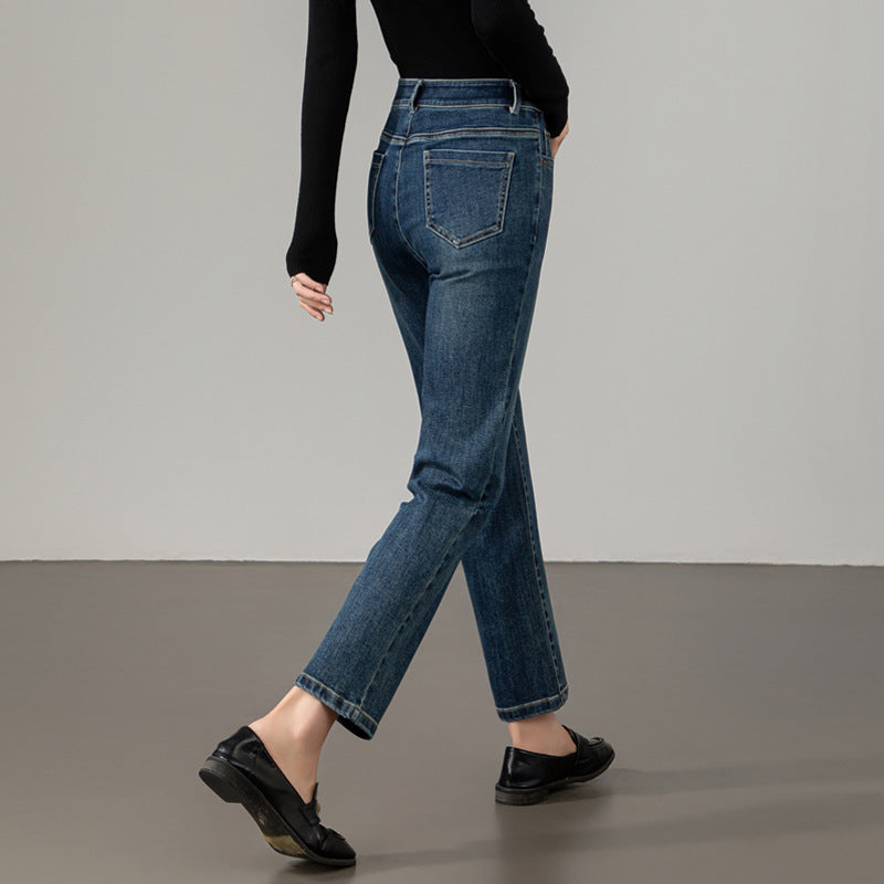 Damen Hochbund Stoffhose