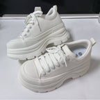 Damen Plattform Sneakers mit Urbanem Design und Bequemer Dämpfung