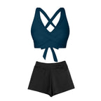 Damen Zweiteiliger Badeanzug mit floralem Design R&B
