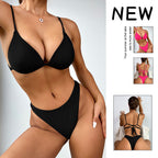 Damen Triangel-Bikinioberteil mit verstellbaren Trägern und elegantem Schnitt R&B