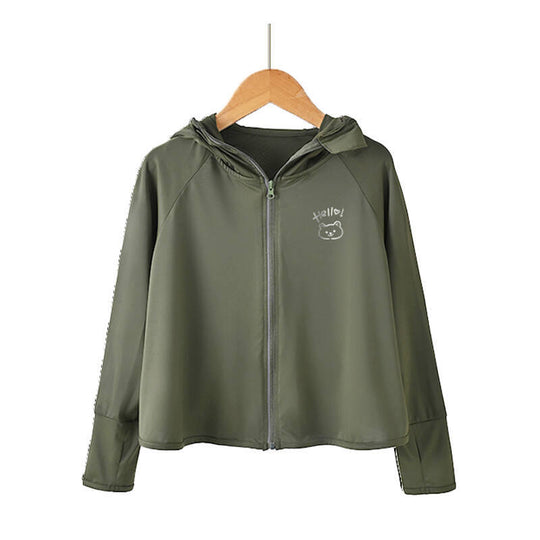 Damen Atmungsaktive Kapuzenjacke mit Anti-UV-Schutz R&B