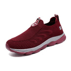 Damen Bequeme Slip-On Laufschuhe mit Elastischem Einstieg R&B