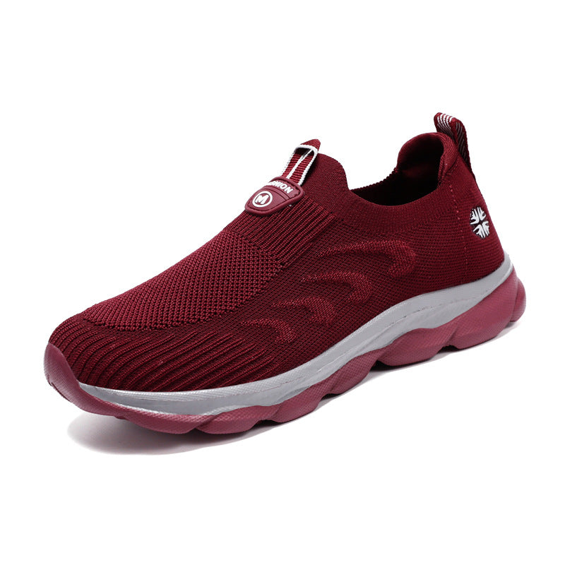 Damen Bequeme Slip-On Laufschuhe mit Elastischem Einstieg R&B
