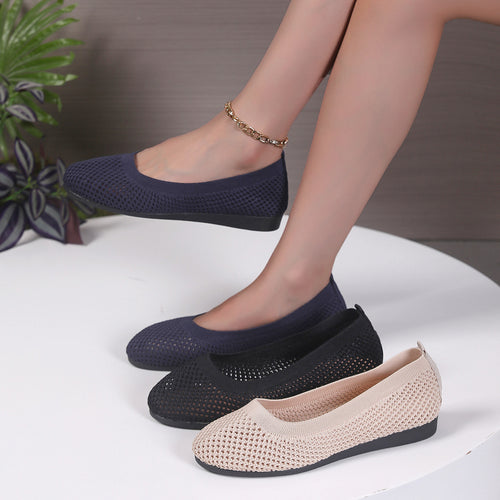 Damen Ballerinas aus atmungsaktivem Netzmaterial R&B