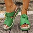 Damen Komfortable Zehentrenner-Pantoletten mit elegantem Riemendesign und gepolsterter Innensohle R&B