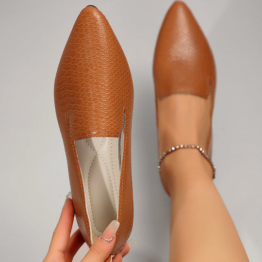 Damen elegante und bequeme Ballerinas mit spitzem Design R&B