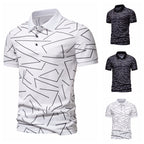 Herren Poloshirt mit modernem Grafikdesign