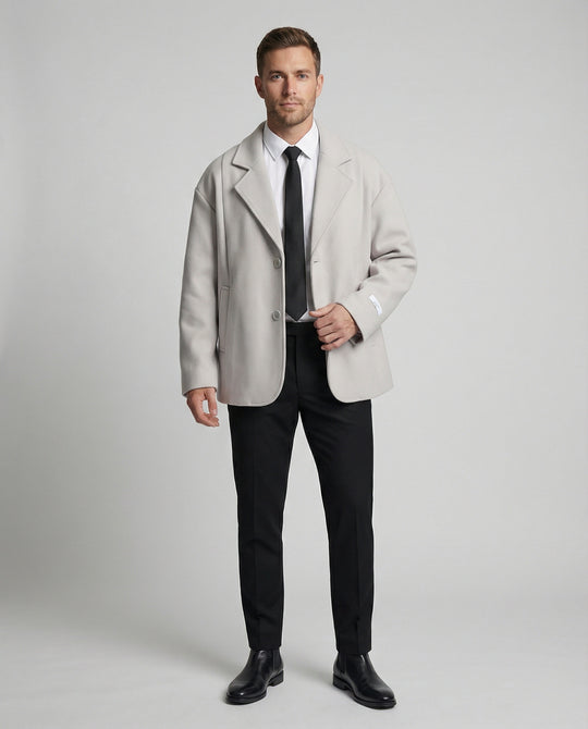 Eleganter Wollmantel im Britischen Stil für Herren und Damen