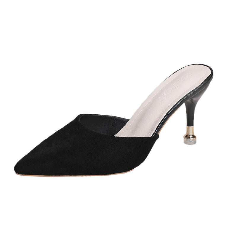 Damen elegante Slingbacks mit modischem Absatz R&B