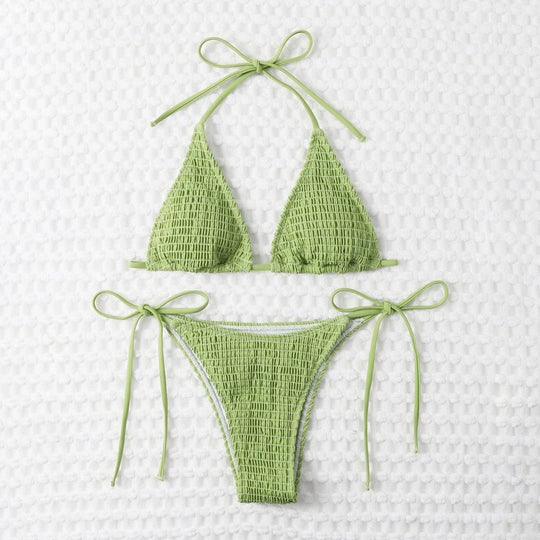 Damen Raffinierter Triangel-Bikini mit verstellbaren Bändern R&B