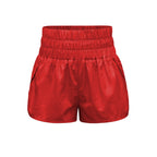 Damen sportliche Shorts mit elastischem Bund und praktischen Eingrifftaschen R&B