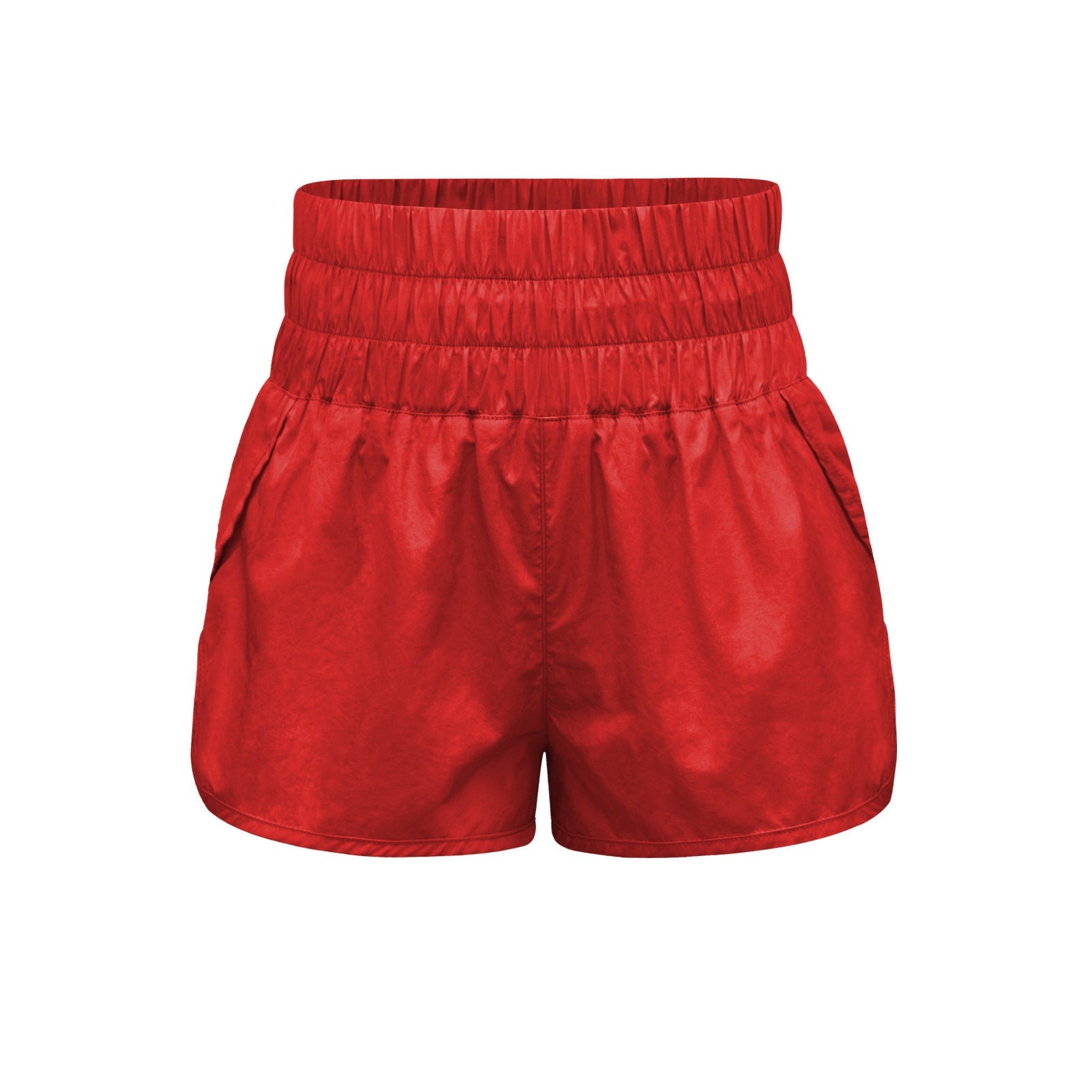 Damen sportliche Shorts mit elastischem Bund und praktischen Eingrifftaschen R&B
