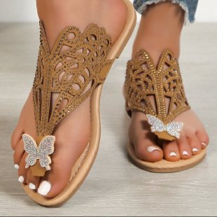 Damen Sandalen mit geschmackvollem Design und funkelnden Applikationen R&B