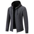 Herren sportliche Fleecejacke mit hohem Kragen und Reißverschluss R&B