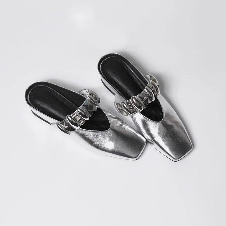 Damen Slingback Ballerinas mit dekorativem Riemendesign R&B