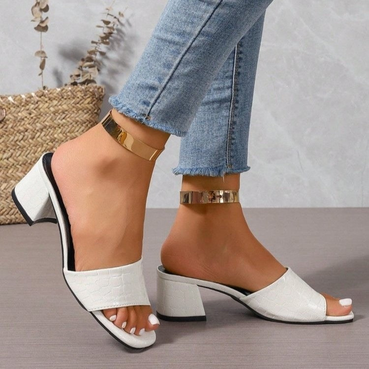 Damen Elegante Blockabsatz Sandaletten R&B