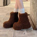 Damen Furry Boots im modernen Design R&B