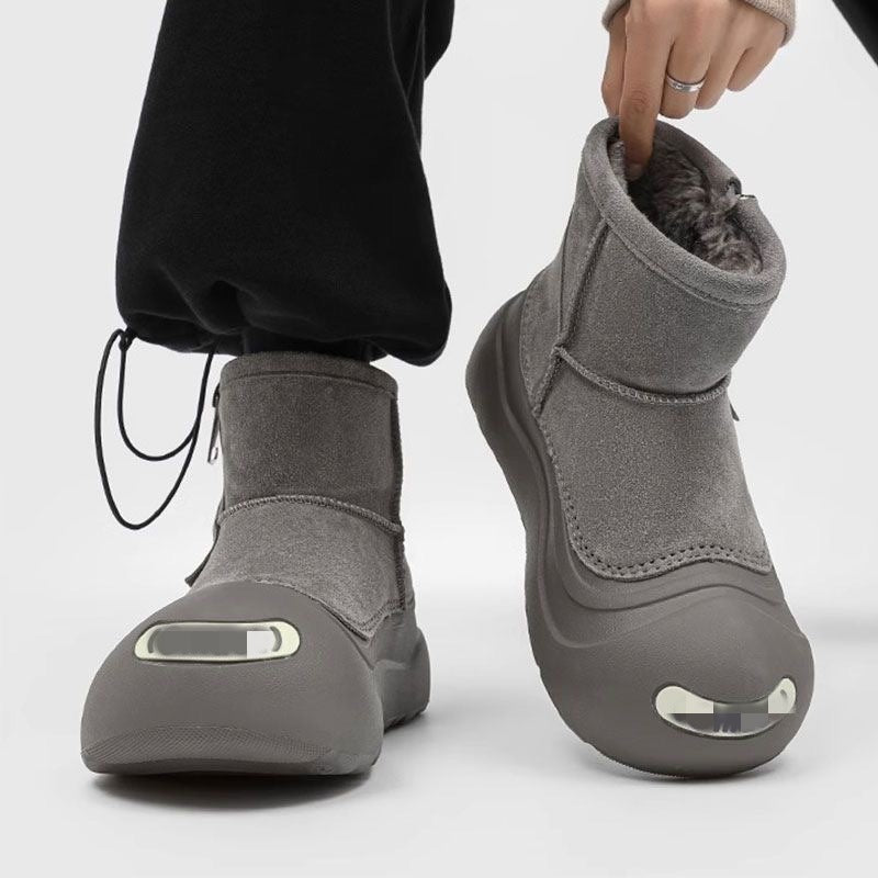 Damen gefütterte Winterstiefel mit rutschfester Sohle und modischem Futter R&B