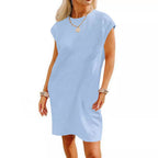 Damen Lockeres Sommerkleid mit strukturiertem Design und schickem Schnitt R&B
