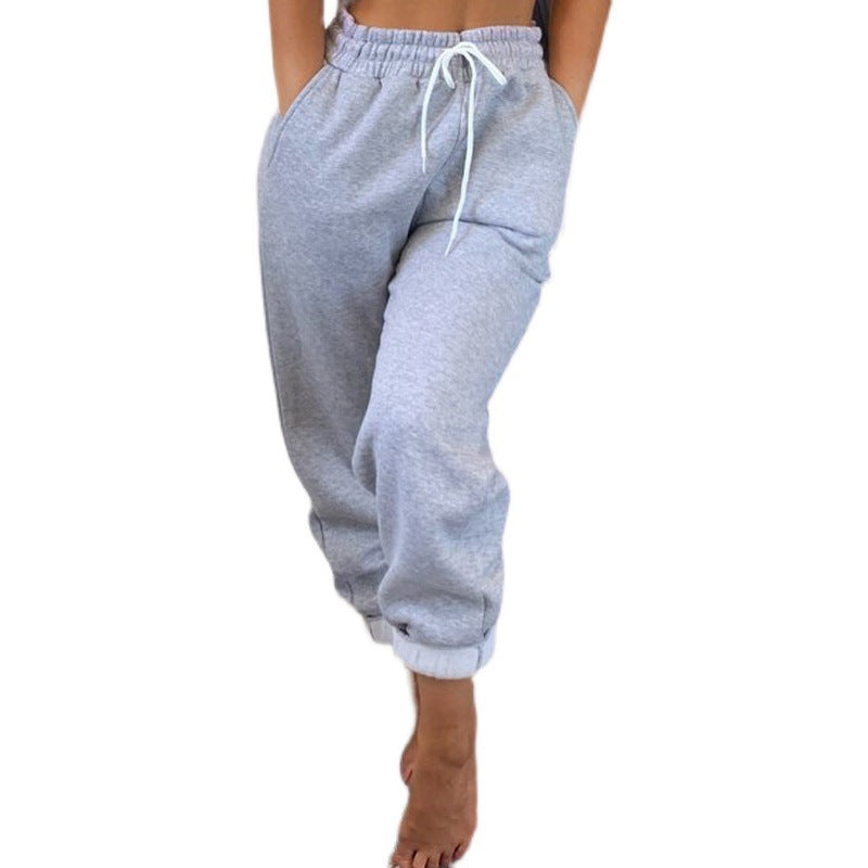 Damen Sportliche Sommerhose mit elastischem Bund und modischer Schnürung R&B