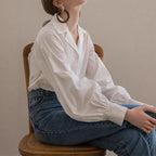 Damen Bluse mit voluminösen Ärmeln