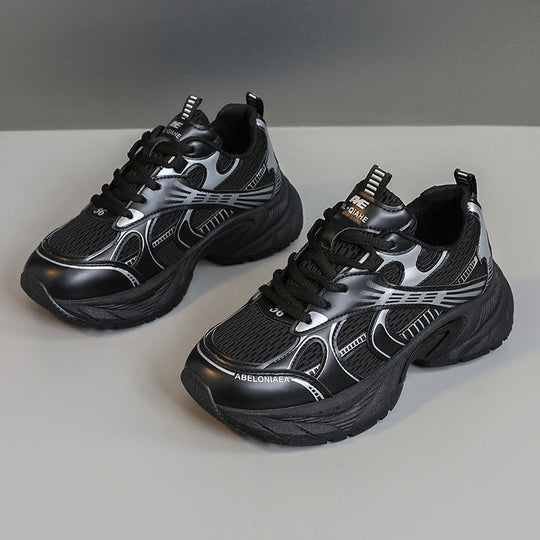 Damen Sportliche Sneaker mit atmungsaktivem Netz-Material und stoßdämpfender Sohle R&B