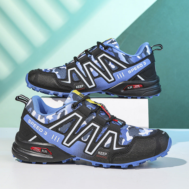 Damen Sportliche Trailrunning-Schuhe mit rutschfester Profilsohle und atmungsaktivem Obermaterial R&B