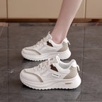 Damen modische Sneakers mit atmungsaktiver Mesh-Oberfläche und gepolsterter Sohle R&B