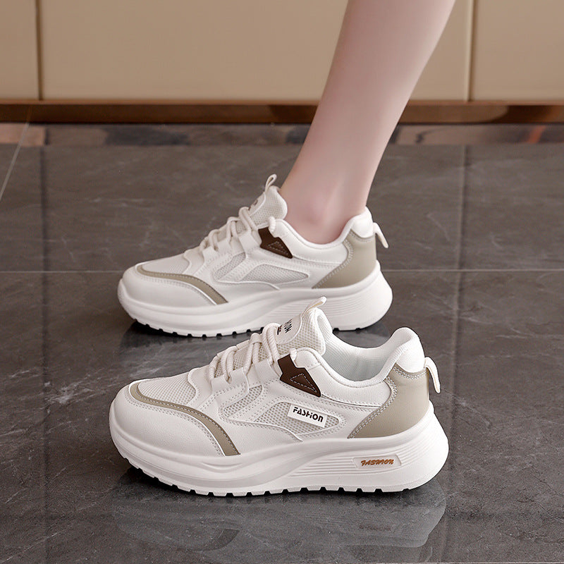 Damen modische Sneakers mit atmungsaktiver Mesh-Oberfläche und gepolsterter Sohle R&B