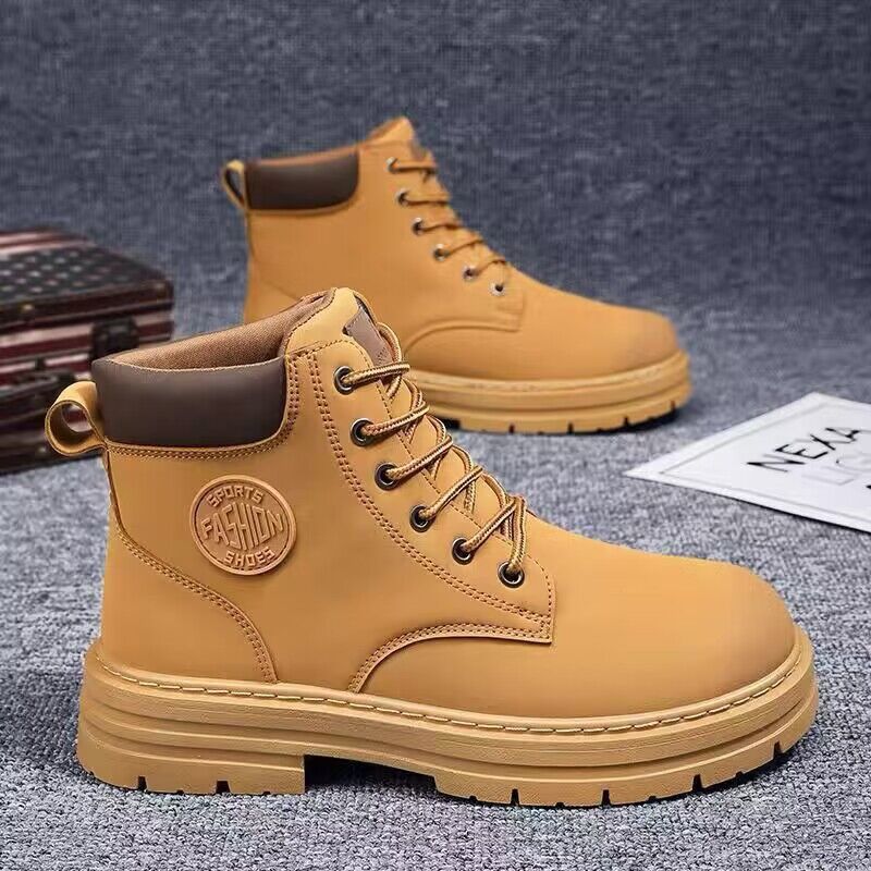 Damen robuste und stylische Stiefeletten aus robustem Leder