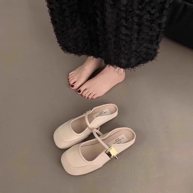 Damen Ballerina-Schuhe mit verstellbarem Riemen und stilvollem Design R&B
