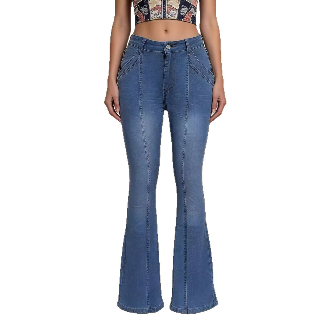 Damen Bootcut Jeans mit hohem Bund und elegantem Schnitt