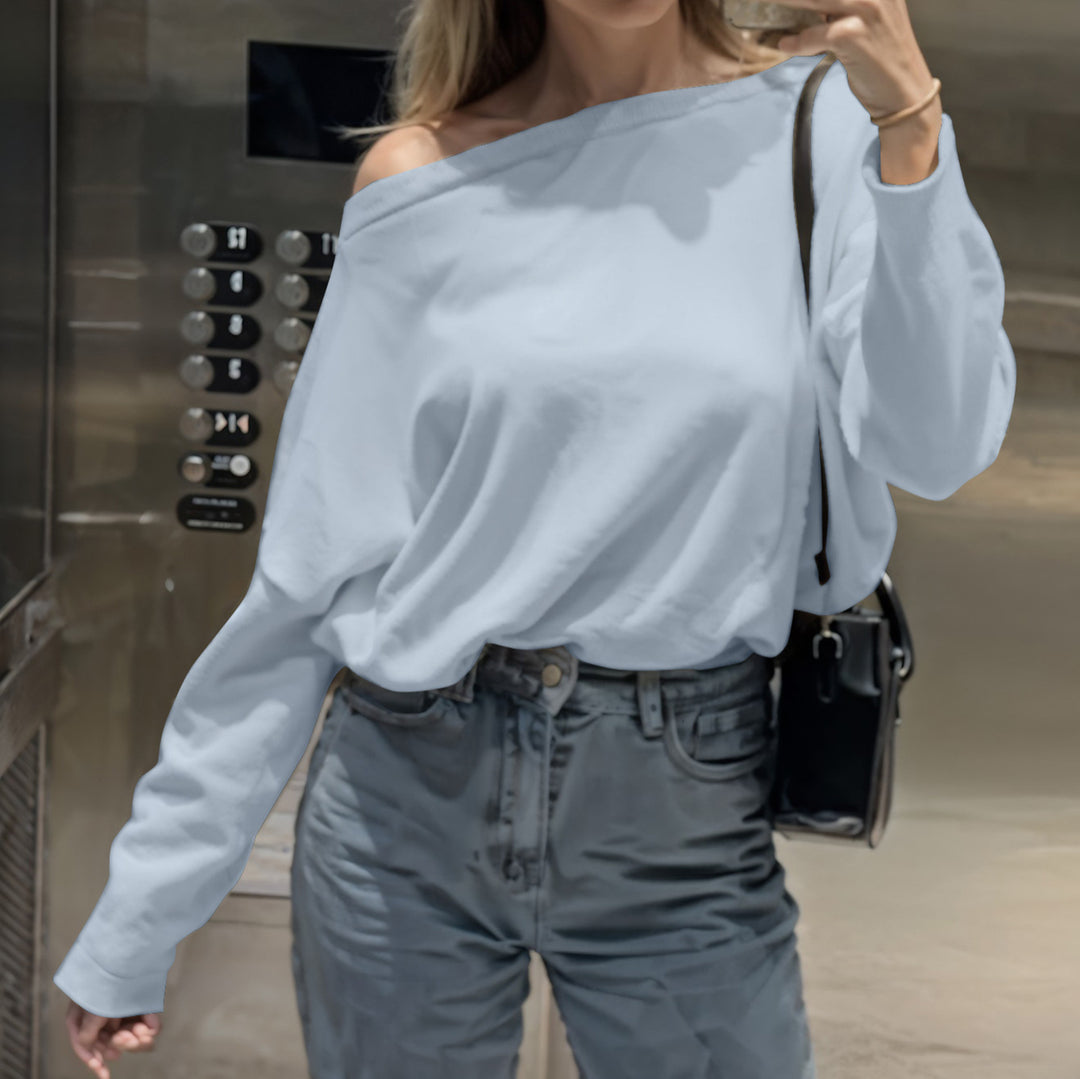 Damen Off-Shoulder Sweatshirt R&B