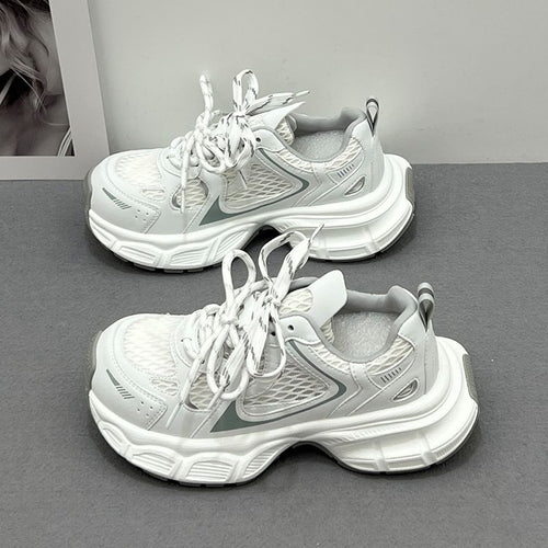 Damen Sportliche Lauf-Sneaker mit atmungsaktiver Netzstruktur und trendigem Design R&B